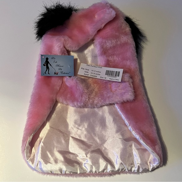 3/$30 Faux Fur Pet Dog Coat - Picture 2 of 3